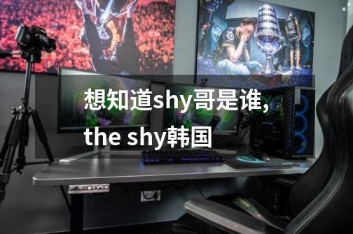 想知道shy哥是谁?,the shy韩国-第1张-游戏相关-拼搏