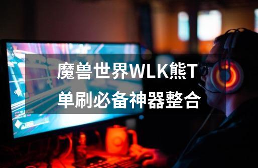 魔兽世界WLK熊T单刷必备神器整合-第1张-游戏相关-拼搏