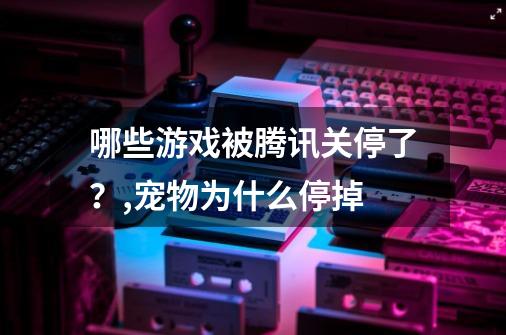 哪些游戏被腾讯关停了？,宠物为什么停掉-第1张-游戏相关-拼搏