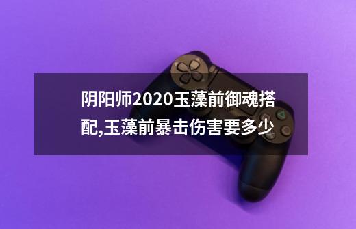 阴阳师2020玉藻前御魂搭配,玉藻前暴击伤害要多少-第1张-游戏相关-拼搏