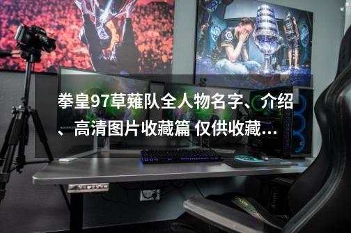 拳皇97草薙队全人物名字、介绍、高清图片收藏篇 仅供收藏（一）-第1张-游戏相关-拼搏