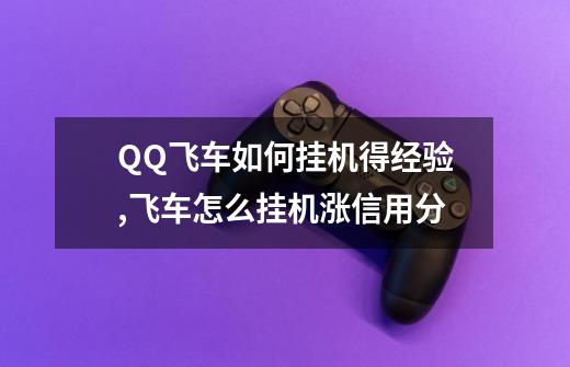 QQ飞车如何挂机得经验,飞车怎么挂机涨信用分-第1张-游戏相关-拼搏