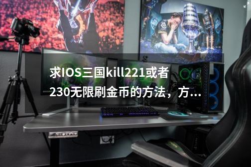 求IOS三国kill2.2.1或者2.3.0无限刷金币的方法，方法有效的话给分_三国kill兑换码怎么用-第1张-游戏相关-拼搏