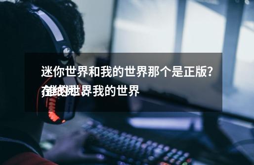 迷你世界和我的世界那个是正版？,谁的世界我的世界
在线阅读-第1张-游戏相关-拼搏