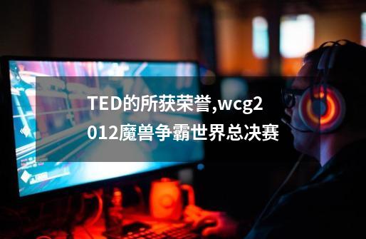 TED的所获荣誉,wcg2012魔兽争霸世界总决赛-第1张-游戏相关-拼搏