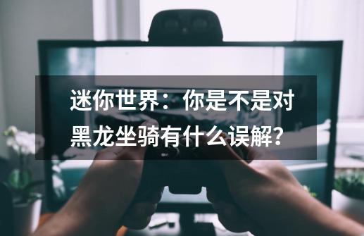 迷你世界：你是不是对黑龙坐骑有什么误解？-第1张-游戏相关-拼搏