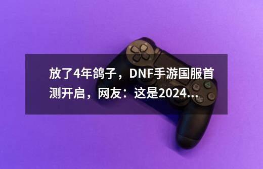 放了4年鸽子，DNF手游国服首测开启，网友：这是2024的游戏？-第1张-游戏相关-拼搏