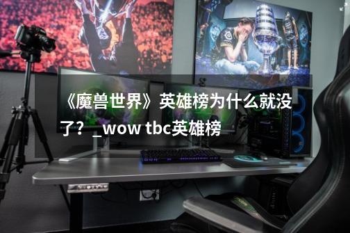 《魔兽世界》英雄榜为什么就没了？_wow tbc英雄榜-第1张-游戏相关-拼搏